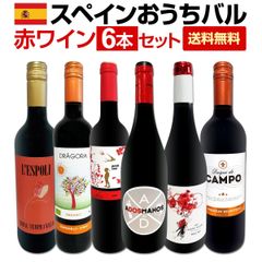 スペイン全土の地ワイン満喫!!スペインおうちバル赤ワイン6本セット!!