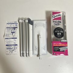 [生活雑貨]4:花王　クイックルワイパー 本体 伸び縮み式　取扱説明書+箱付き