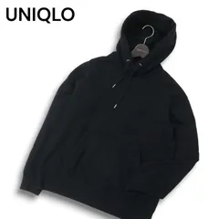 21SS★ UNIQLO U ユニクロ ユー ルメール ワイドフィット スウェット プルパーカ プルオーバー パーカー Sz.L メンズ 黒