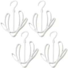 【特価商品】【 まとめ買い 】 靴がよく乾く シューズハンガー ホワイト ハンガー連結可 日本製 4個セット
