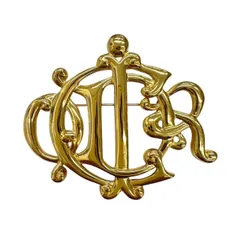 ディオール　クリスチャンディオール　Christian Dior　Germany　CD　ブローチ　ゴールド　金　アクセサリー　小物