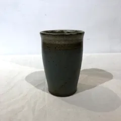 益子焼『浜田英峰』在銘三島手象嵌柿釉碗茶道具