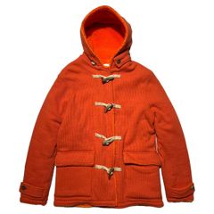 藤原ヒロシ着用エルメス ヴィンテージ ダッフルコート オレンジ サイズ48（廃盤 藤原ヒロシ着用エルメス ヴィンテージ ダッフルコート オレンジ