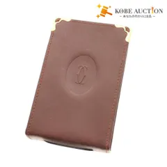 ■ CARTIER カルティエ シガレットケース マストライン たばこポーチ 喫煙グッズ ボルドー 付属品付きのサムネイル
