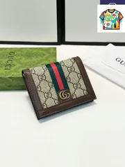 【今日特価】Gucci グッチ 最新ウォレット 頭層小牛皮×PVC素材 作り精巧 多カードポケット 超薄デザインで持ち運び便利-WTO輸入2