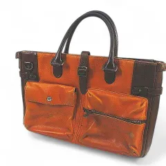 輪怐 LIN-KU レザー ビジネスバッグ 赤黒 輪怐(LIN-KU) - 輪拘リンク／LIN-KU バッグ ブリーフケース