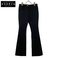Courreges クレージュ 224CPA231PL00079999 黒 Ellipse Zipped Twill Pants 34