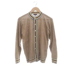 ポールスミスコレクション PAUL SMITH COLLECTION カーディガン リネン 配色 長袖 M ライトブラウン /HSのサムネイル