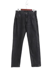 【お得なクーポン配布中!】 ラスラー ブラック デニム パンツ 実寸 31 31 程/ ラングラー ジーンズ ジーパン ヘビーウェイト ストレート テーパード ジッパーフライ 黒