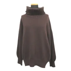 美品 19aw Spick & Span スピック&スパン カシミヤウールタートルプルオーバー ニット セーター F 茶 ブラウン レディース 古着 中古 USED