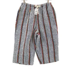 未使用 MOLINA 90s オールド ストライプ柄 メキシカン ハーフパンツ M ホワイト ユニセックス メンズ 古着