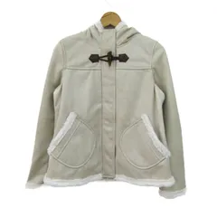 クミキョク ダッフルコート アウター ショートコート ジャケット 裏ボア レディース 2サイズ ベージュ 組曲 【中古】