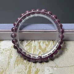 天然美品★【 ルビー】★ブレスレット 天然石  6.4-6.8mm ZB8472