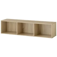 オーク 収納ケース ラック テレビ台 収納ボックス 約123cm 3段 カラーボックス 本棚 ぼん家具