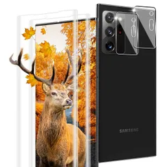 【特価セール】【2+2枚セット 指紋認証対応】 用 Galaxy Note20 Ultra ガラスフィルム 2枚 Galaxy Note20 Ultra 5g SCG06 SC-53A フィルム + 2枚 カメラ保護フィルムセッ 【 日本旭硝子製 9H強度 】