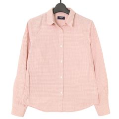 UNIQLO ユニクロ 通年★ ギンガムチェック シャツ Sz.L レディース