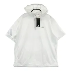サイズ：XL ADIDAS GOLF アディダスゴルフ 2025年モデル JE8319 ハーフジップ 半袖ブルゾン  ホワイト系 [240101408590] ゴルフウェア レディース ストスト