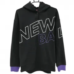 ニューバランスゴルフ パーカー 黒×白 ビックロゴプリント レディース 2(L) ゴルフウェア New Balance