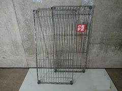 メタルラック　板  2枚  エレクター ? ワイヤーラック スチールラック アイリス ルミナス エレクター 中古 什器 中古什器  什器デポ