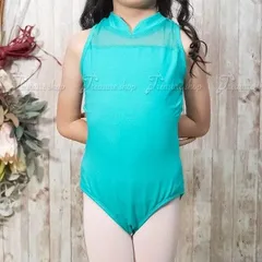 【110】ピーコック バレエ 胸元ドットメッシュスカート無レオタード 子供用 新品未使用【匿名配送+100円】|b-cl006-110-peacock|のサムネイル
