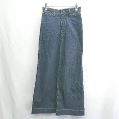 ◇ Θ AZUL BY MOUSSY アズール バイマウジー ワイド デニムパンツ ジーンズ サイズS インディゴ レディース E  【1502180016592】