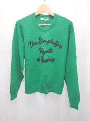 ◇ ◎ ●未使用● ⊆ AMERICAN HOLIC アメリカンホリック ロゴ 長袖 ニット サイズL グリーン レディース E  【1506110010674】