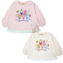 新入荷　それいけ！アンパンマン  集合柄女児裏毛トレーナー 子供服 スウェットシャツ 長袖