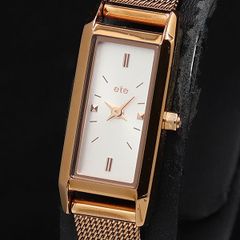 ☆稼働品☆ エテ ete ラウンド ピンクゴールド カットガラス 2針