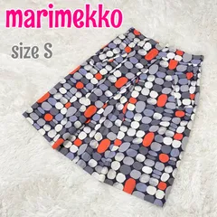 マリメッコ marimekko   ひざ丈　台形　スカート　マルチカラー