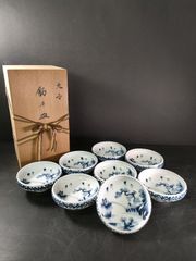 幕末の小皿　13枚　大手塩 (おてしょ)　木箱付き　和皿　古伊万里　アンティーク 幕末の小皿 13枚 大手塩 (おてしょ) 木箱付き 和皿 古伊万里
