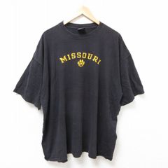 XL/古着 半袖 ビンテージ Tシャツ メンズ 00s ミーズーリ 大きいサイズ コットン クルーネック 黒 ブラック 25jul07 中古