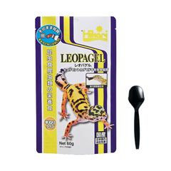 【セット品】 レオパゲル トカゲ ヤモリ 爬虫類 餌 60g と 餌やりスプーン