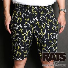 【RATS/ラッツ】LEAF COTTON SHORTS - BLACK / ショートパンツ / 24'RP-0413【メンズ】【送料無料】
