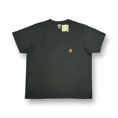 新品 UNIQULO × SESAME STREET × KAWS ポケットTシャツ カットソー コラボ ユニクロ UT セサミストリート エルモ カウズ  HT019NX ブラック XXXL 73664A5