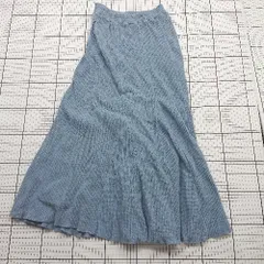 ◇ Θ Ungrid アングリッド シンプル系 ロング丈 タイト スカート サイズF ライトブルー系 レディース E  【1508260027175】