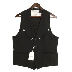 未使用品 DAIRIKU(ダイリク) ジェット ウエスタン ベスト ヘリンボーン ウール ジレ サイズF 古着