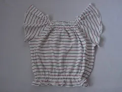 ポンポネットジュニア pom ponette junior アウトレット 子供服 女の子 160cm 半袖 カットソー 白 ボーダー 赤 紺 春 夏 ★4 トップス ガールズ 女児 キッズ ジュニア 【中古】 ユーズド リサイクル こども