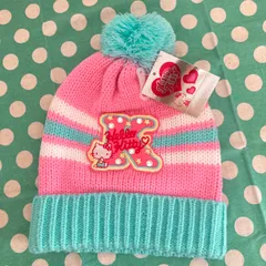 【ハローキティ　ニット帽　Y2K】平成　帽子