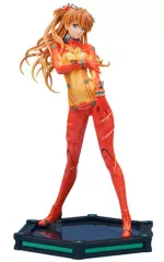 【中古】フィギュア 式波・アスカ・ラングレー テスト用プラグスーツVer. 「ヱヴァンゲリヲン新劇場版」 1/4 PVC製塗装済み完成品