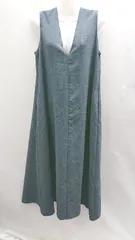 ◇ ⊂ ur's ユアーズ シンプル ノースリーブ ロング ワンピース サイズSP グリーン系 レディース E  【1502030007732】