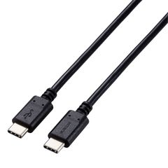 Power USB USB Delivery対応 コンパクトコネクタ 1.0m USB2.0 100W iPhone15対応 C) 認証品 to C ブラック C (USB Type U2C-CC5PC10NBK USBケーブル エレコム