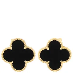 ヴァンクリーフアーペル Van Cleef & Arpels イヤリング ヴィンテージ アルハンブラ イヤリング K18YG オニキス ブラック×イエローゴールド 黒 750YG 18K  VCARA44200【中古】のサムネイル