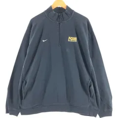 古着 ナイキ NIKE ハーフジップスウェットシャツ トレーナー メンズXL相当/eaa489770