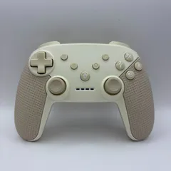 K1108★Nintenndo Switch ワイヤレスゲームコントローラー アイボリー 3COINS スリコ Bluetooth ホワイト系 ベージュ系