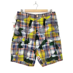 サカイ Sacai チェック柄リネンカーゴハーフパンツ メンズ  2