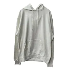 Champion プリントスウェット パーカー L ホワイト チャンピオン フーディー プルオーバー バックプリント 古着卸 アメリカ仕入 a709-5540