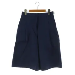 シーバイクロエ SEE BY CHLOE ハーフパンツ ワイド ハイウエスト タック シャーリング コットン F34 紺 ネイビー /MY ■OSのサムネイル