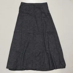 theory luxe　セオリーリュクス　麻混　ロングスカート　デニム調　38　M