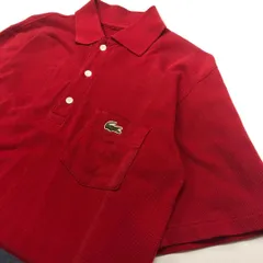 ラコステ 半袖 ポロシャツ 赤 メンズL相当