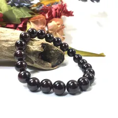 シンプル ガーネット パワーストーン ブレスレット 10mm 天然石 メンズ・レディース 男性・女性 数珠ブレス 開運 天然石ブレス  [3]